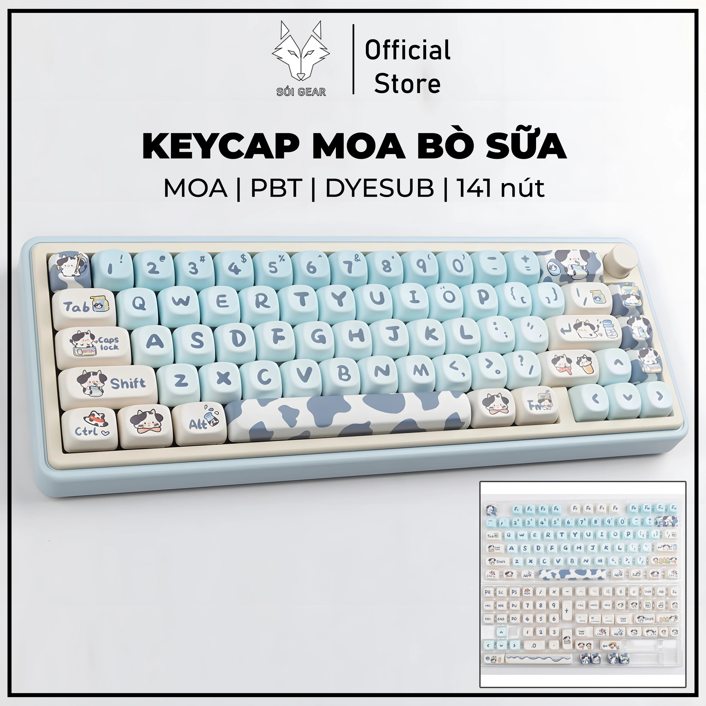 Vinamilk XDA Keycaps